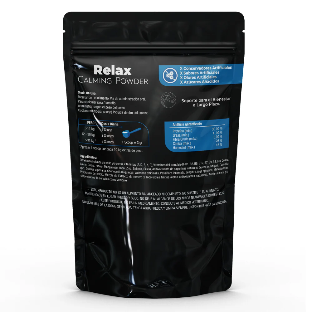 Suplemento para Perros Era Naturals Tranquilizante - Relax Calming Powder 300 Gr - Imagen 9