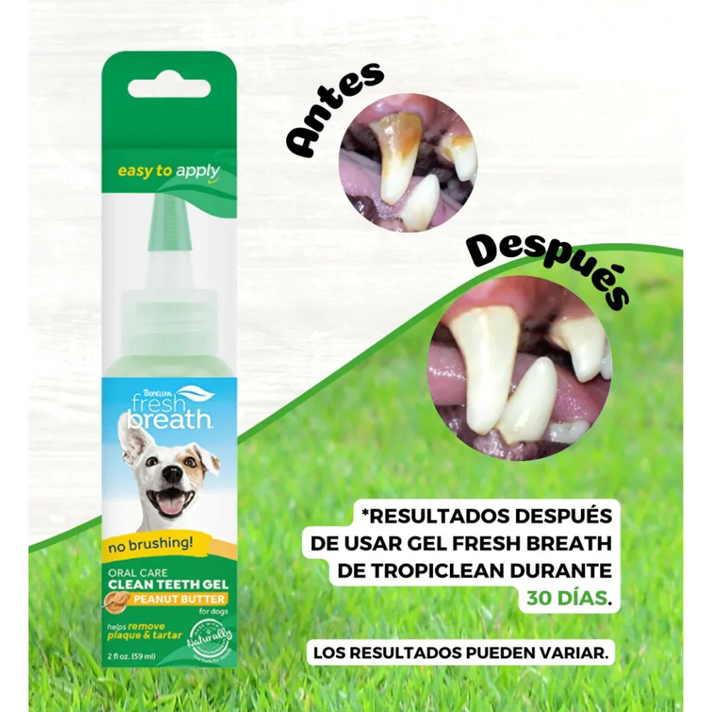 Tropiclean Fresh Gel Dental Perro Sabor Maní 59Ml - Imagen 2