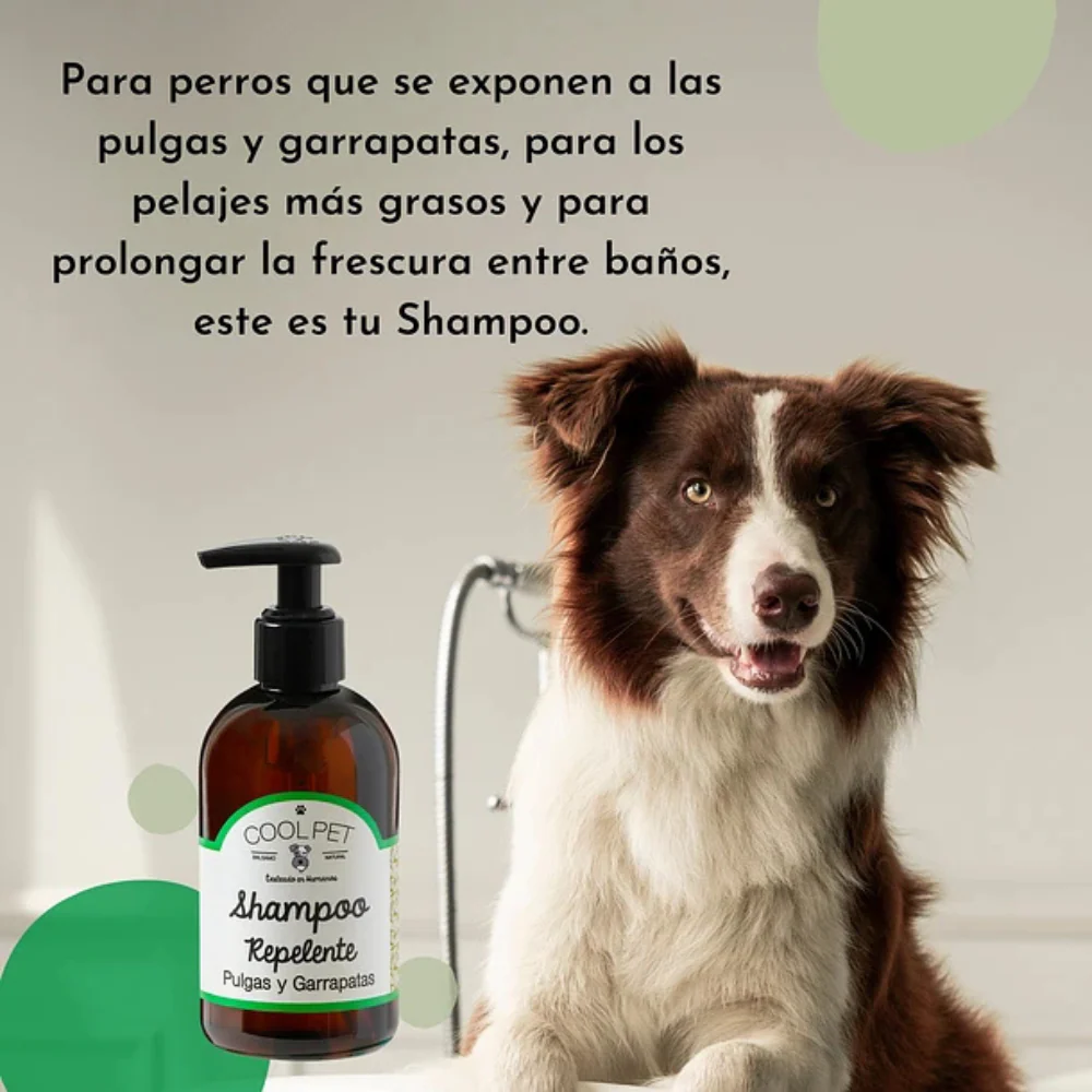 Coolpet Shampoo Repelente Pulgas & Garrapatas Perros - Imagen 3