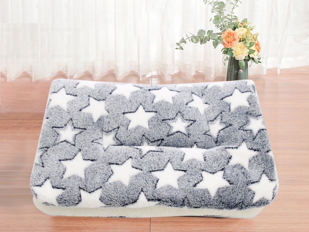 MANTA POLAR ESTRELLA GRIS