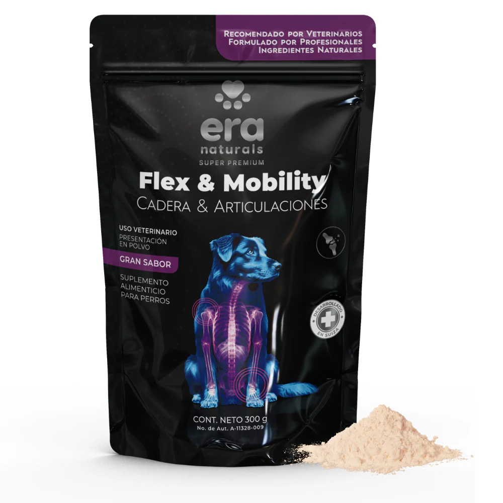 Era Naturals Cadera Y Articulaciones. Suplemento para Perros con Glucosamina, Condroitina y Colágeno Complemento para Croquetas o Dieta Barf 300g