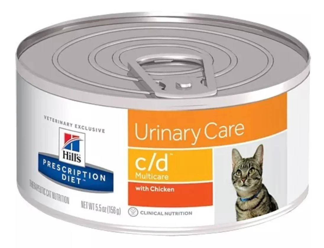 Hills Science Diet Alimento Gatos c/d Multicare Lata 150 gr Urolitiasis Cuidado Urinario CD - Imagen 3
