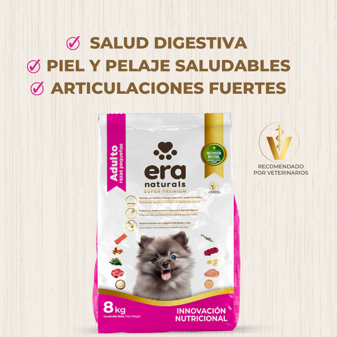 Era Naturals Adulto Raza Pequeña Alimento Super Premium - Imagen 4