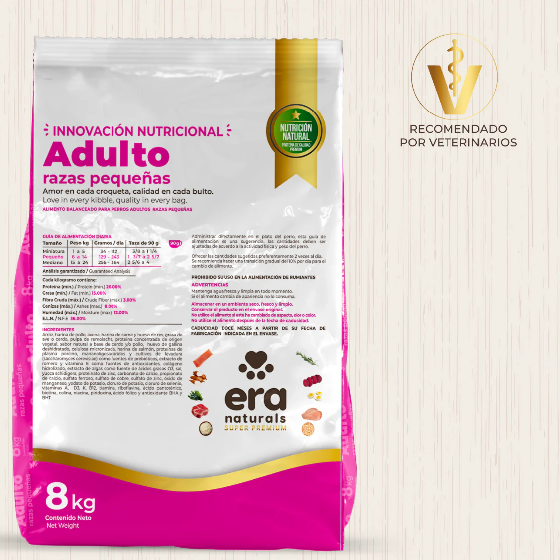 Era Naturals Adulto Raza Pequeña Alimento Super Premium - Imagen 7