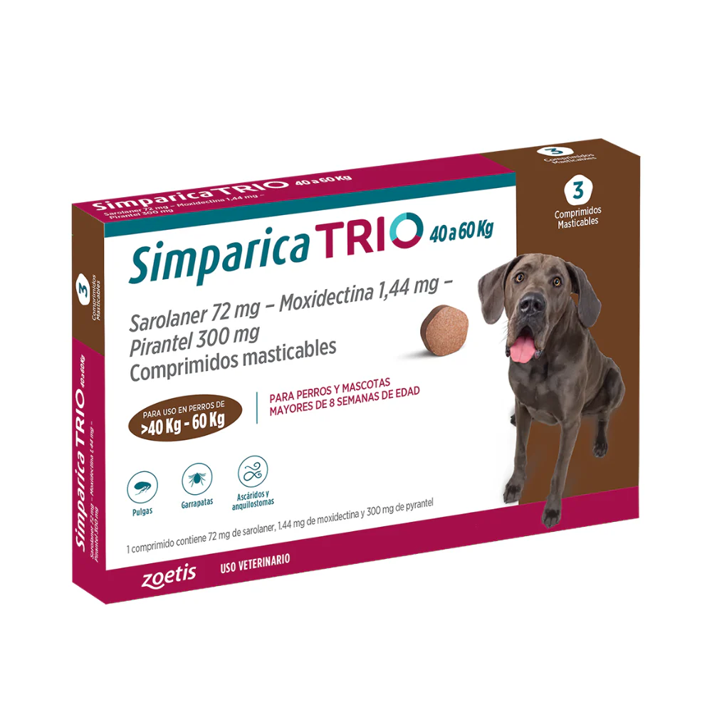 Simparica Trio 40 - 60kg 3 Comprimidos