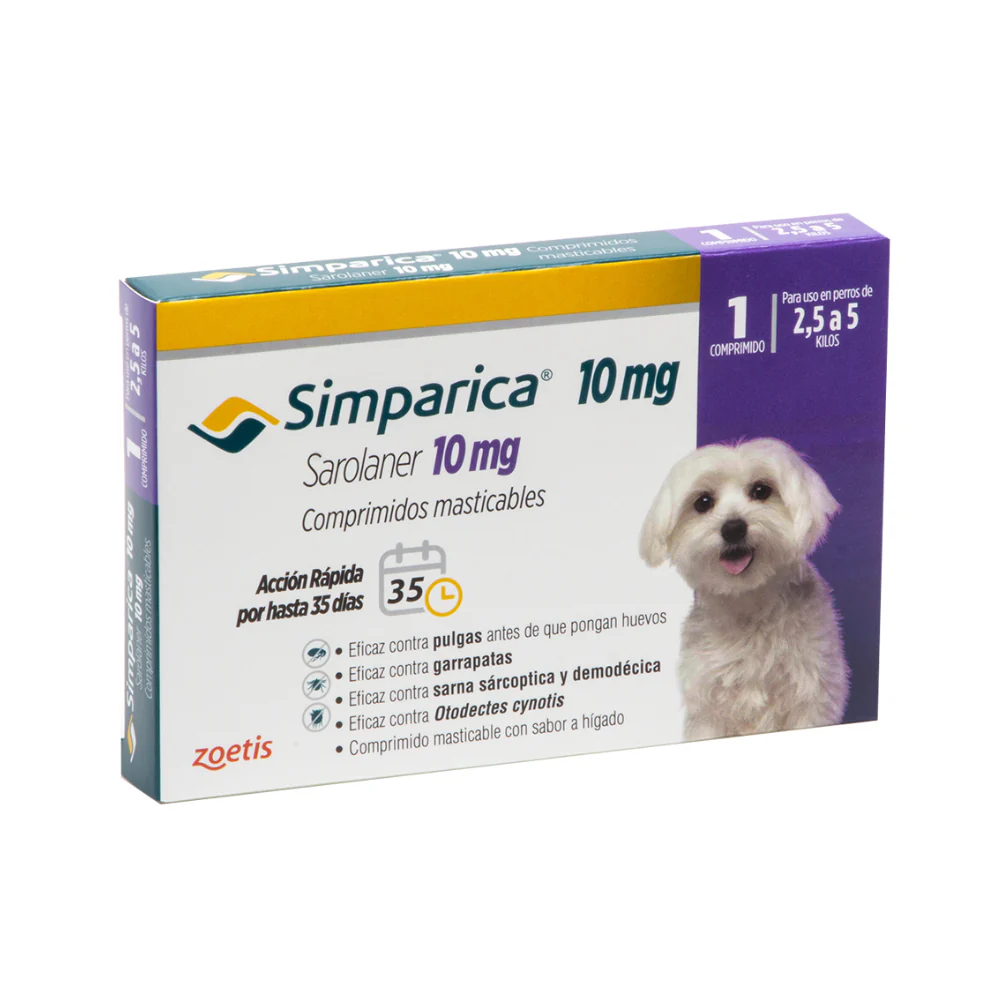 Simparica 2.5 - 5kg (10mg) 1 Comprimido