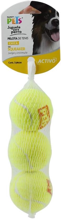 Pelotas De Tenis Con Squeaker Chicas 3 Pz Fancy Pets