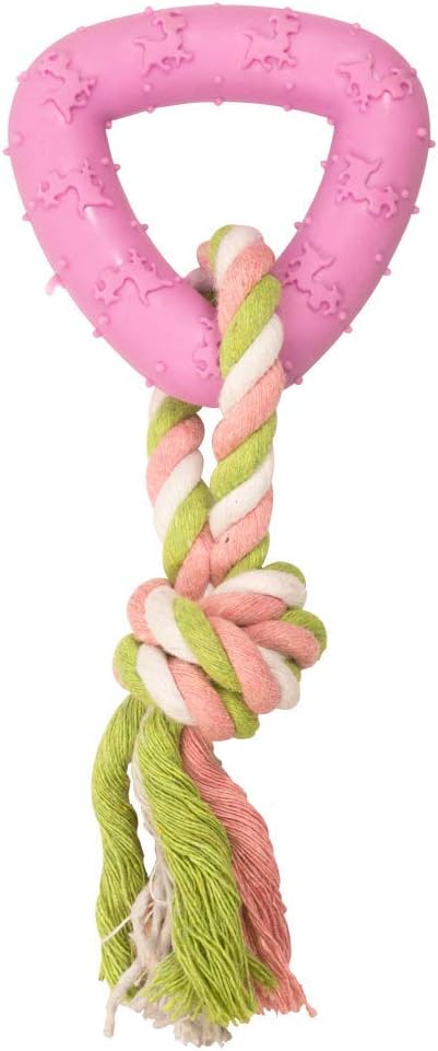 Juguete Cuerda Con Triangulo De Caucho Fancy Pets