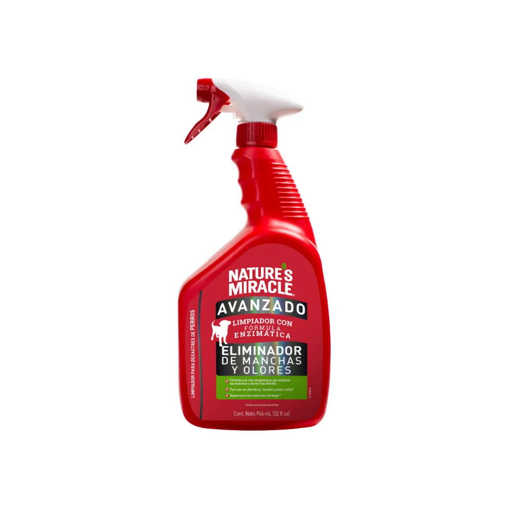 Natures Miracle Eliminador de Manchas y Olores Perro 946ml