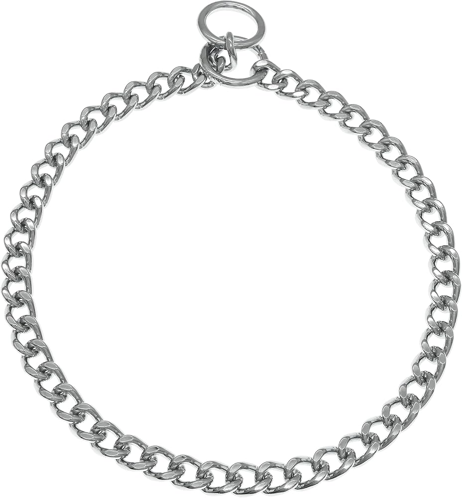 Sprenger Collar de Adiestramiento para Perros de Acero Inoxidable Eslabón Plano 3mm x 60cm de Largo - Imagen 3