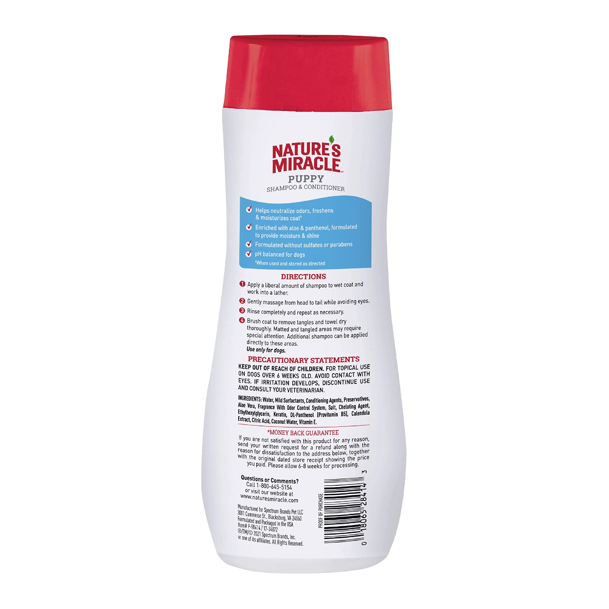 Nature´s Miracle Shampoo y Acondicionador para Perros Cachorros 473 ml - Imagen 3