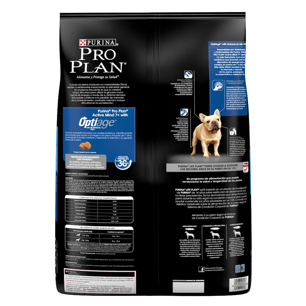 Pro Plan Senior Active Mind Optiage Adulto Mayor Razas Pequeñas Perros - Imagen 2