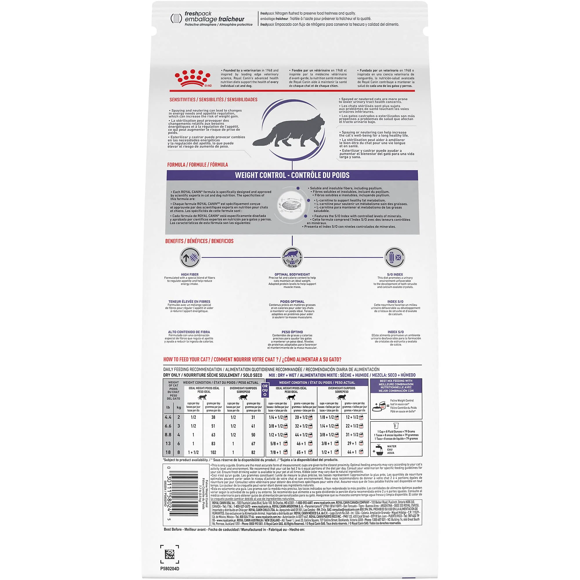 Royal Canin Alimento Gatos Weight Control Feline Control Peso Croqueta Pienso - Imagen 2