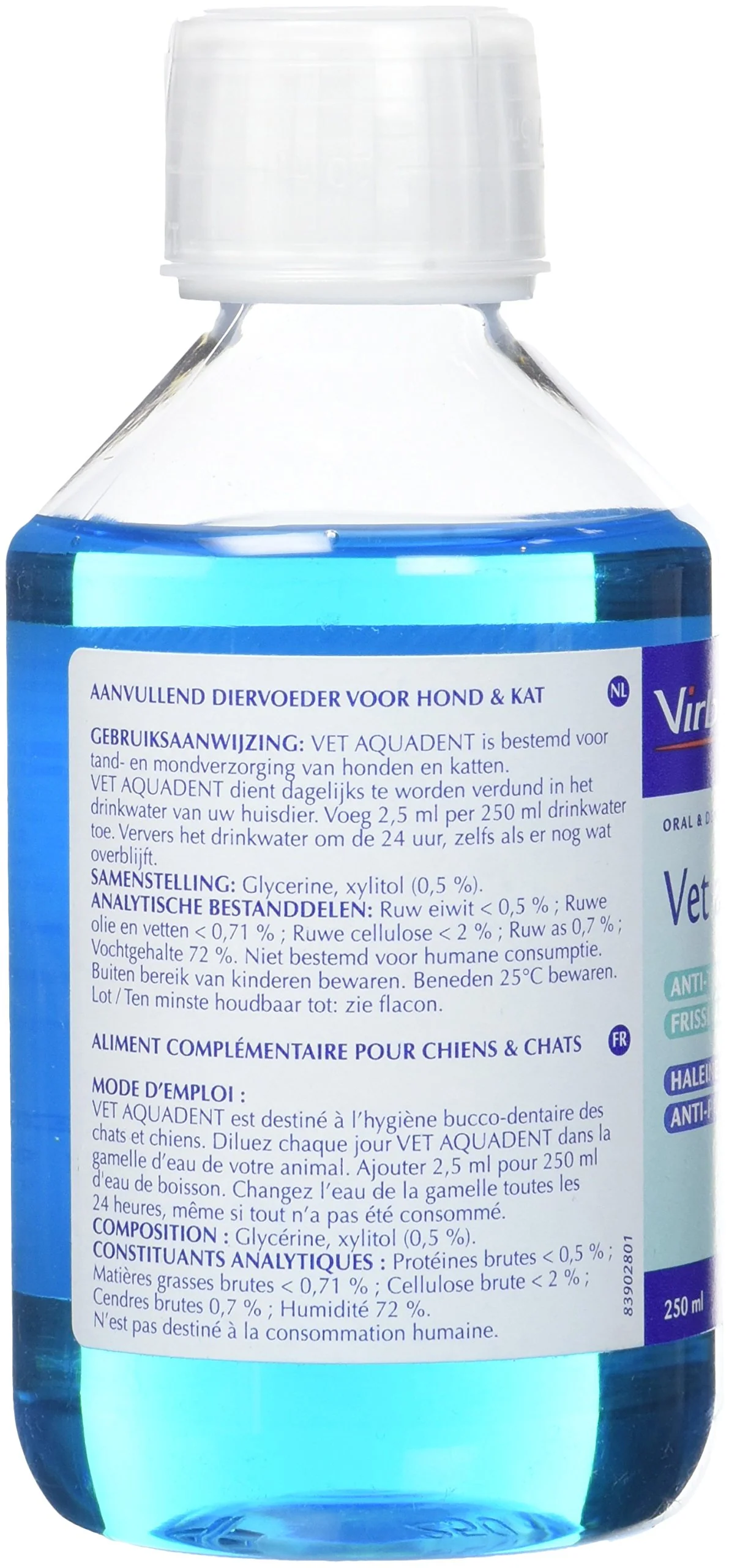 Virbac Aquadent 250 ml Solucion Higiene Oral Perros Gatos Mal Aliento - Imagen 6