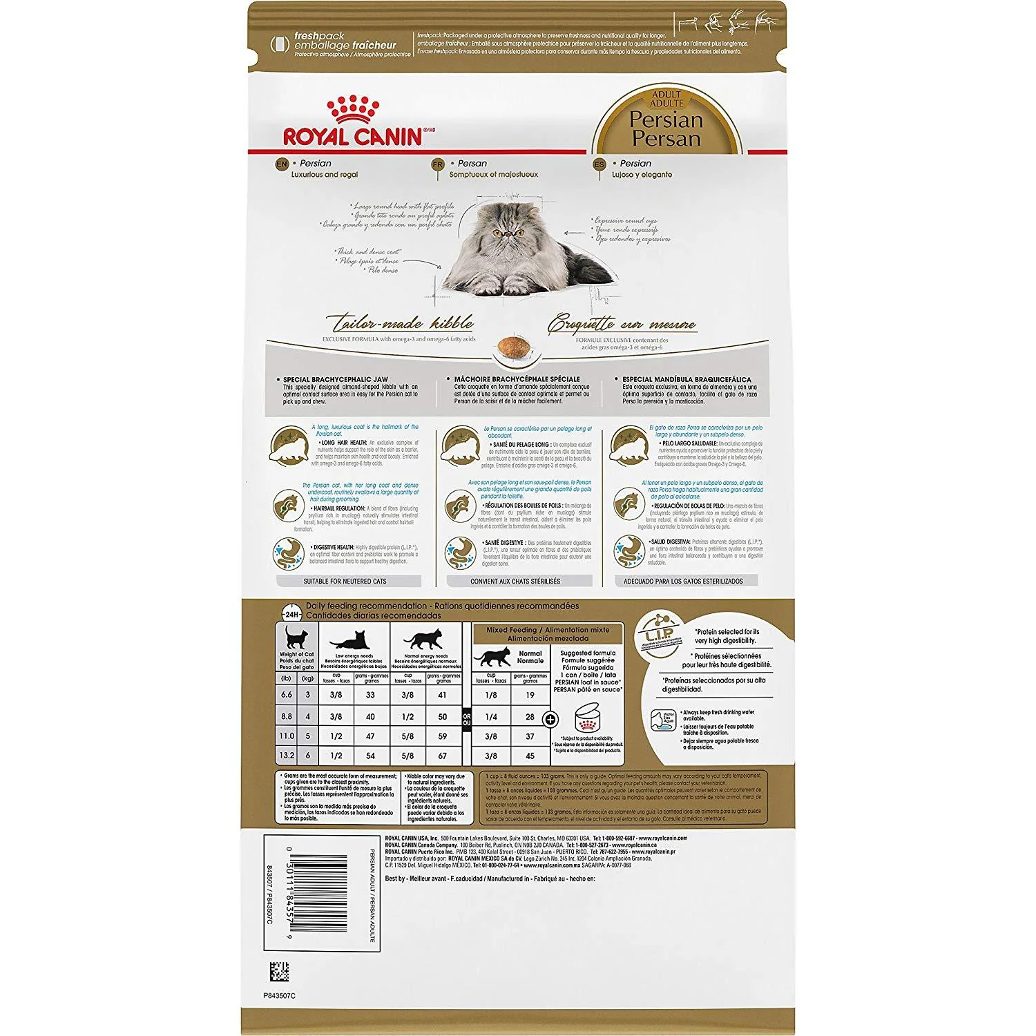 Royal Canin Alimento Gatos Persian Adulto 3.18 kg Croqueta Pienso - Imagen 3