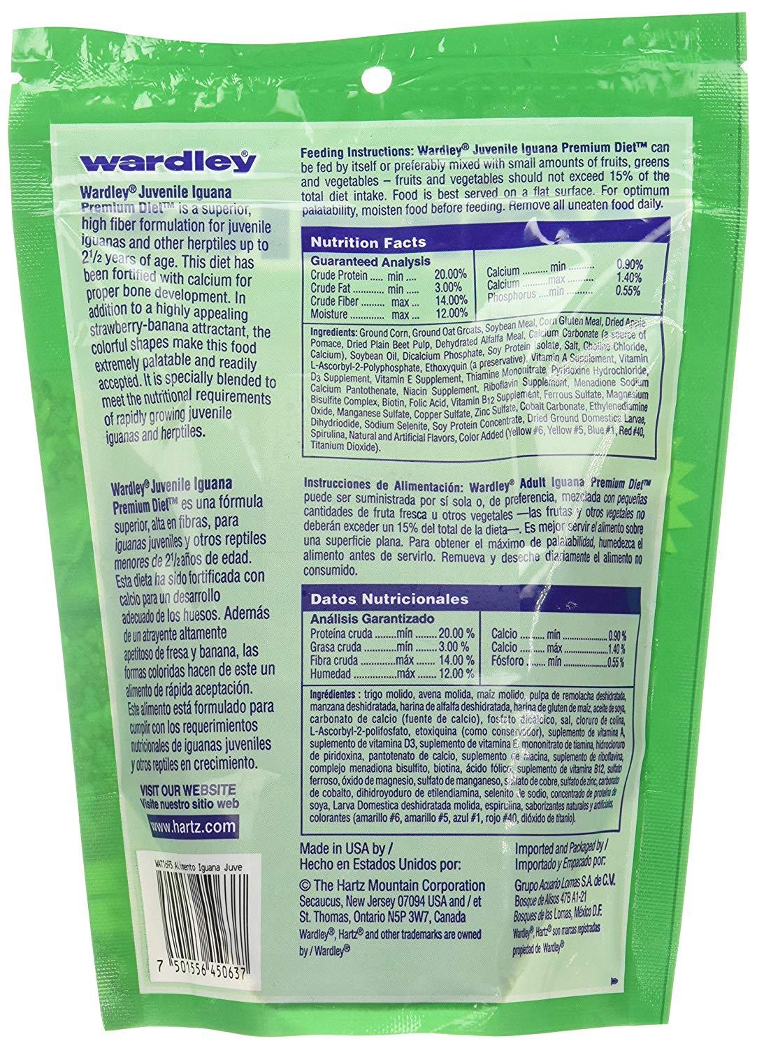 Wardley WAT1693 Alimento Iguana Juvenil, 200 Gr - Imagen 2