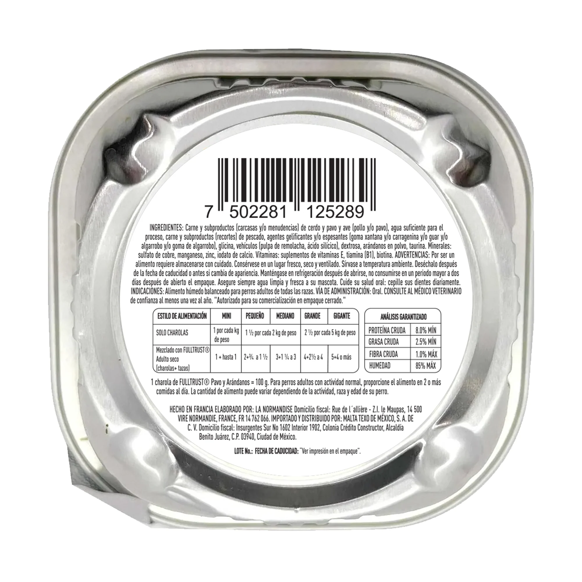 Alimento Humedo para Perro Full Trust Sabor Pavo y Arandanos - 4 Pack - Imagen 3