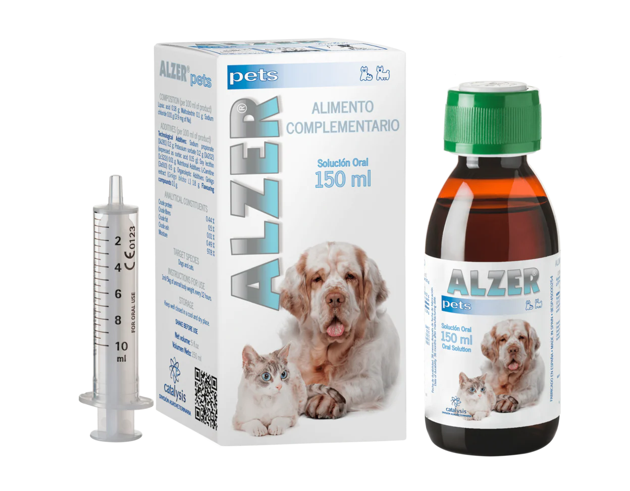 Alzer Pets Solución Oral 150 mL (Suplemento para el Deterioro Cognitivo en Perros y Gatos )