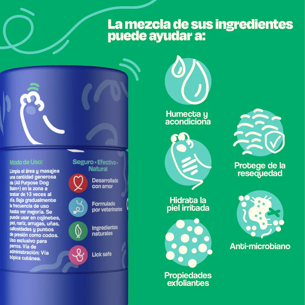 Dogelthy Dog BALM STICK 50 gr ( Bálsamo Hidratante para Piel, Patitas y Nariz Anti Resequedad y Agrietamiento ) - Imagen 5