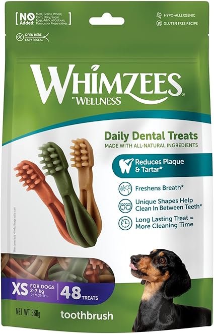 Premio para Perro Cepillo XS Pack 48 Piezas - Whimzees