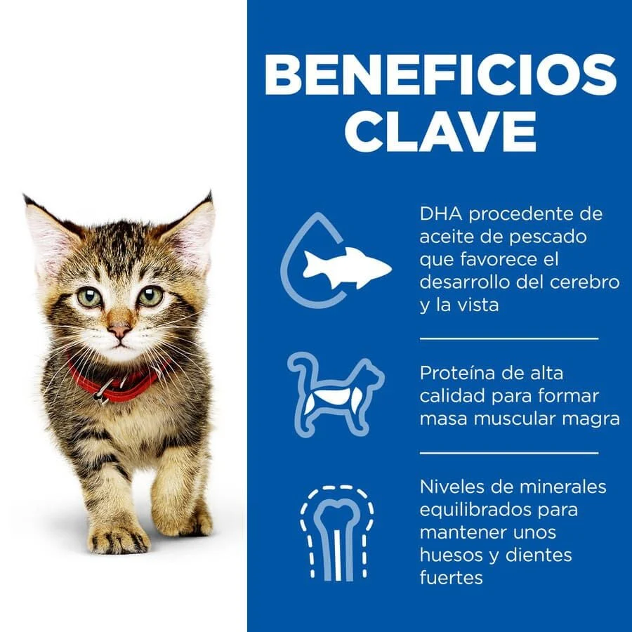 Hill's Science Diet Kitten Alimento saludable para Gatito receta de Pescado Marino, 1.5kg - Imagen 2