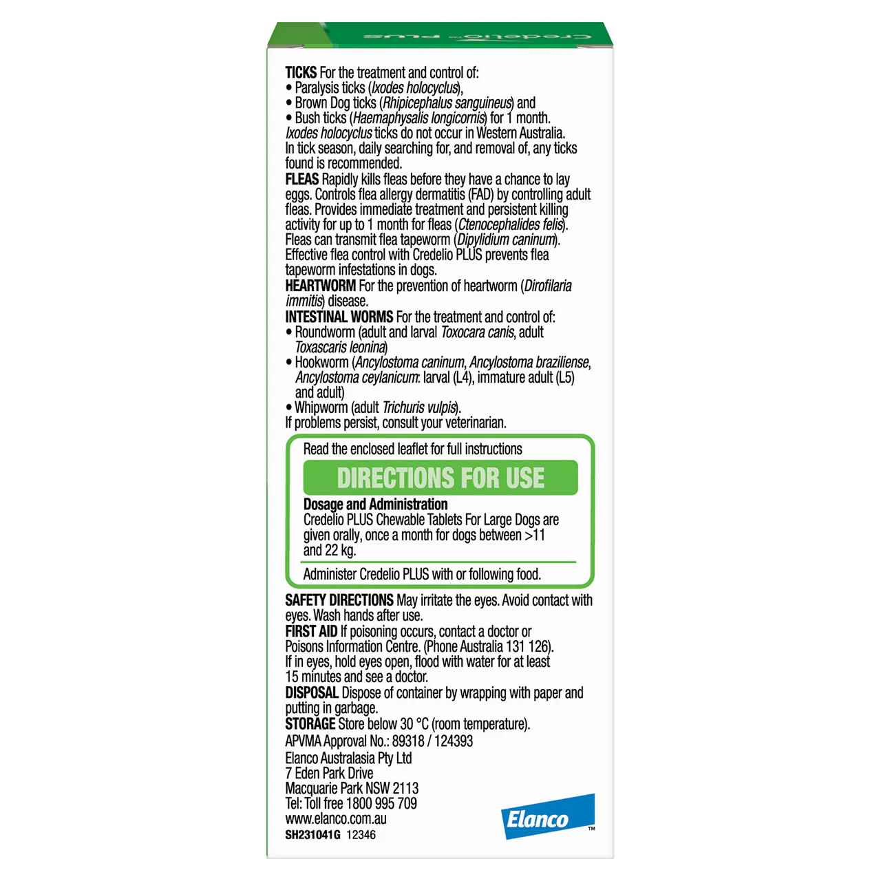 Credelio PLUS tratamiento contra pulgas, garrapatas y agentes internos - Imagen 3