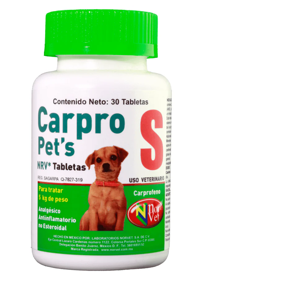 Carpro Pets S NRV 30 tabletas ( Carprofeno )