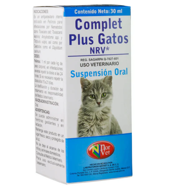 Complet Plus Gatos NRV Solución Oral 30 ML - Norvet