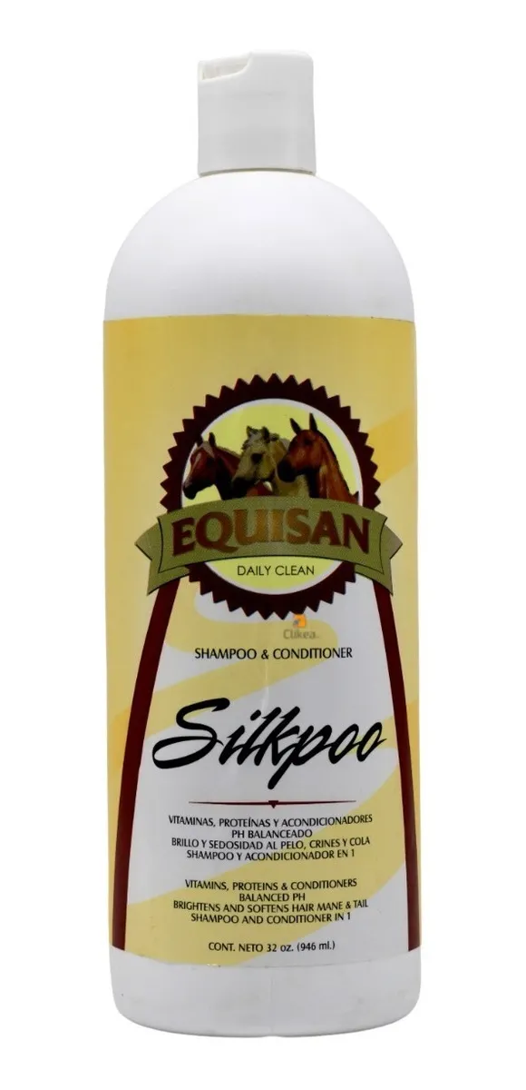 Equisan Silkpoo Shampoo & Acondicionador 946 mL para caballos