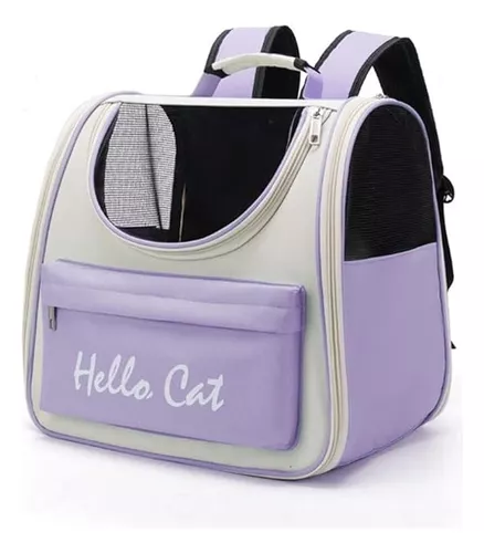 Mochila Transportadora De Viaje Para Gatos 37 * 25 *34 Cm