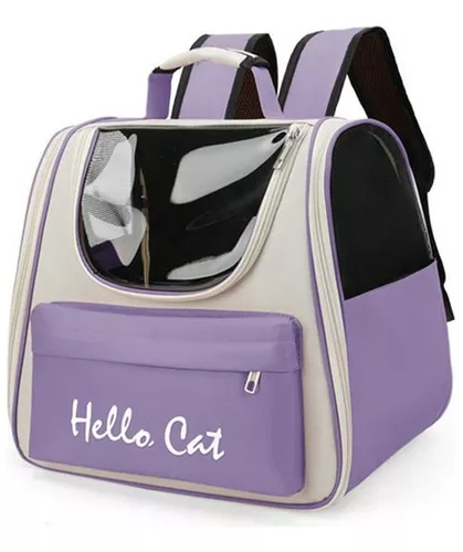 Mochila Transportadora De Viaje Para Gatos 37 * 25 *34 Cm - Imagen 4