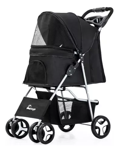 Carriola Grande Plegable 4 Ruedas Para Perros Y Gatos - Imagen 2