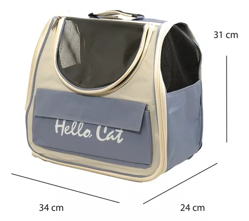 Mochila Transportadora De Viaje Para Gatos 37 * 25 *34 Cm - Imagen 5