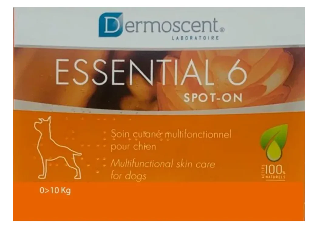 Dermoscent Essential 6 Spot-on 0 a 10 kg ( 4 pipetas 0.06 mL)