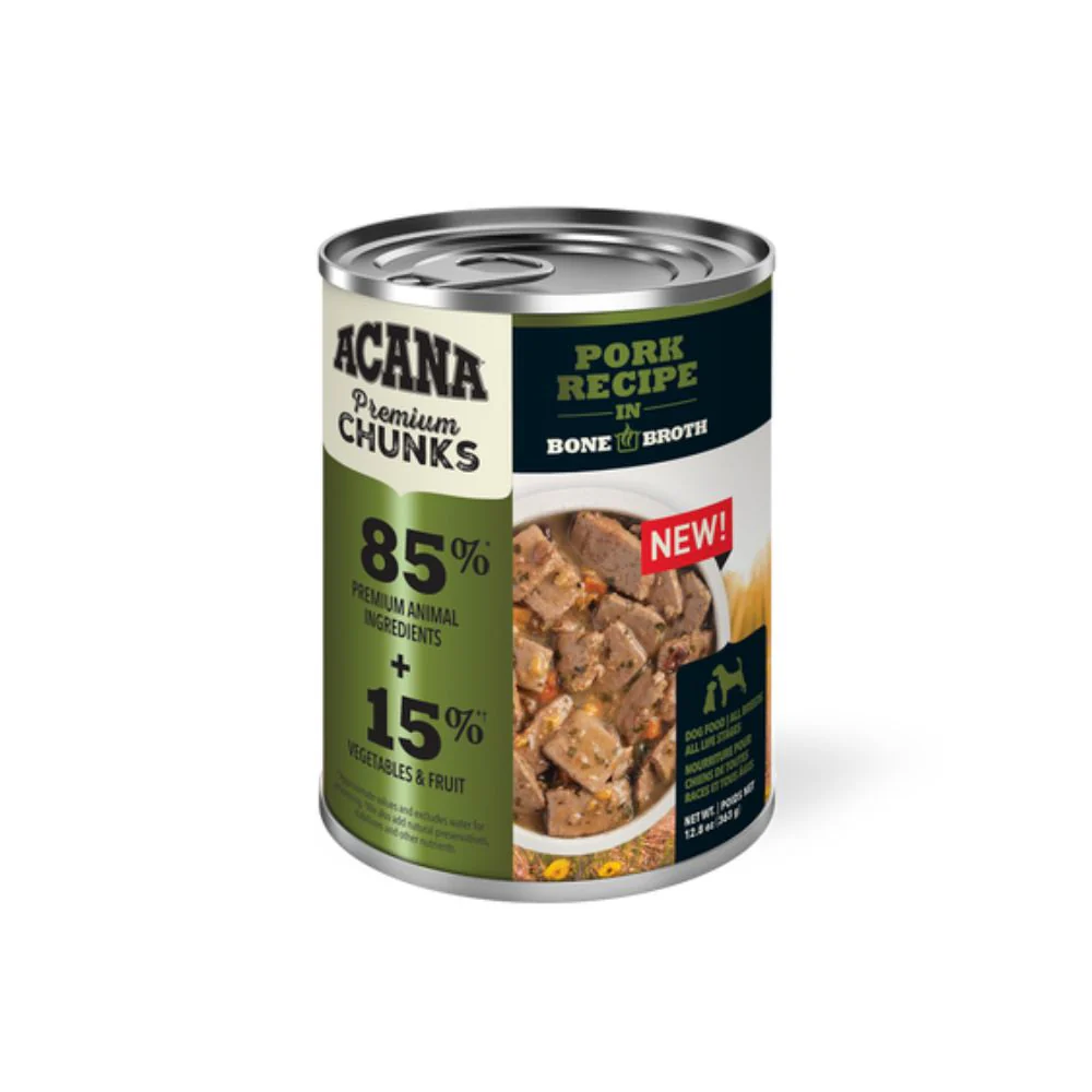 Acana Lata Humedo Premiun Chunks Pork Perro 363gr - Imagen 2