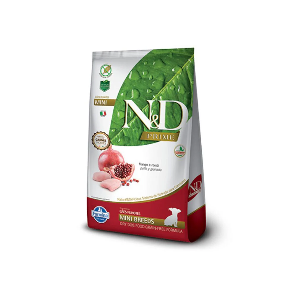 N&D Prime Perro Cachorro Mini Breeds Pollo y Granada