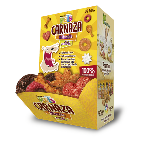 Carnaza Triturada Caja Con 50 Pz Fancy Pets
