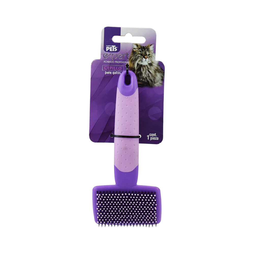 Cepillo para Gato Con Puntas Redondas Expert Acabado Profesional Fancy Pets