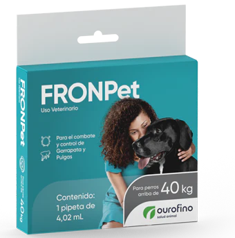 FrontPet Perros más 40 kg ( 1 Pipeta 4.02 mL - Fipronil - Pulgas y Garrapatas ) TEMPORALMENTE AGOTADA