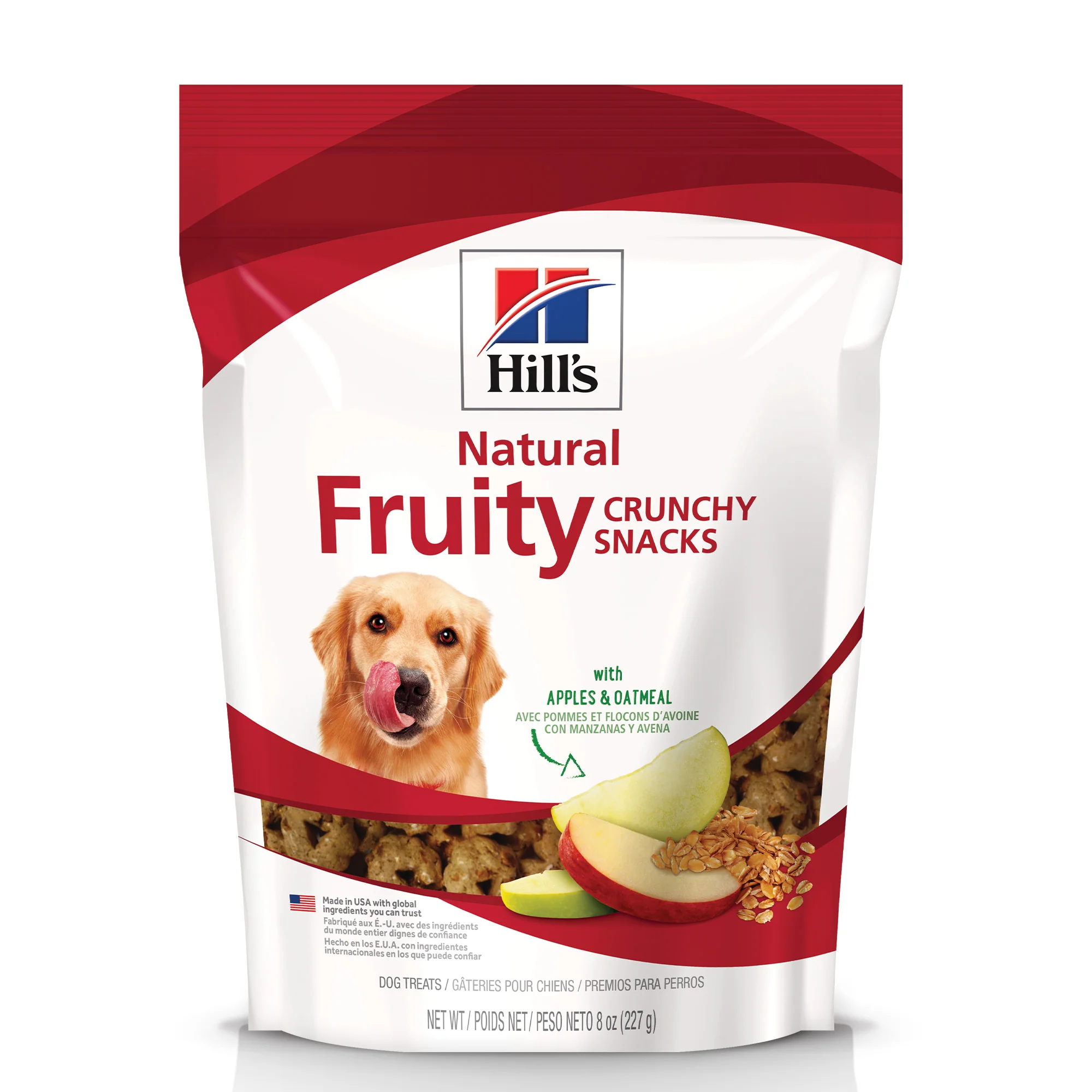 Hills Natural Fruity Crunchy Snacks Premios para Perros de Manzana Avena 230 gr Treats