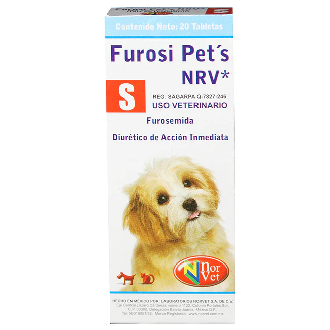 Furosi Pets 6 Mg "S" 20 Tabletas - Norvet