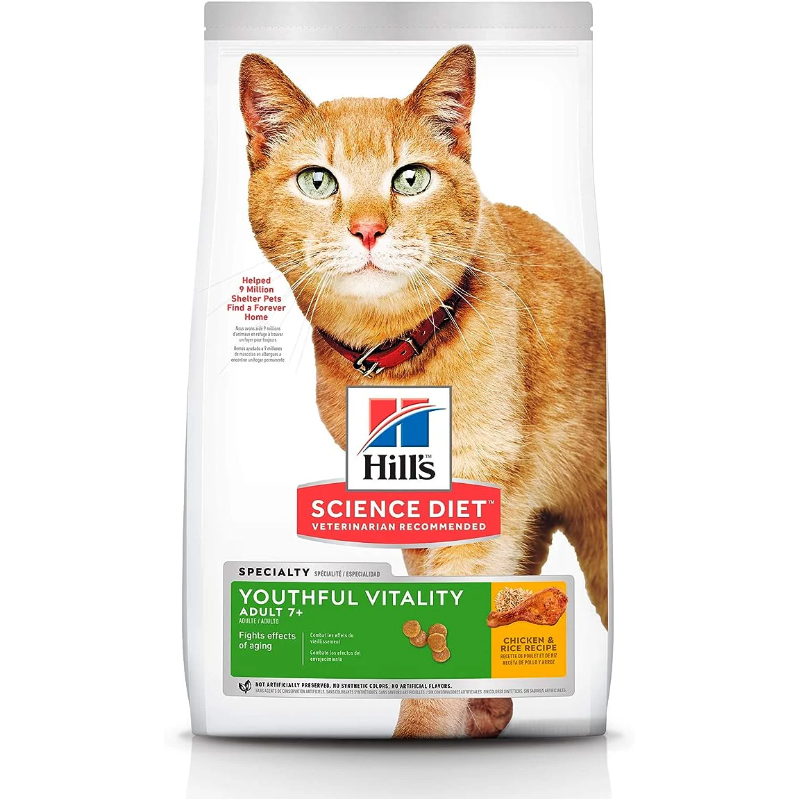 Hills Alimento para Gato Adulto 7+ Años Youthful Vitality 1.4 Kg
