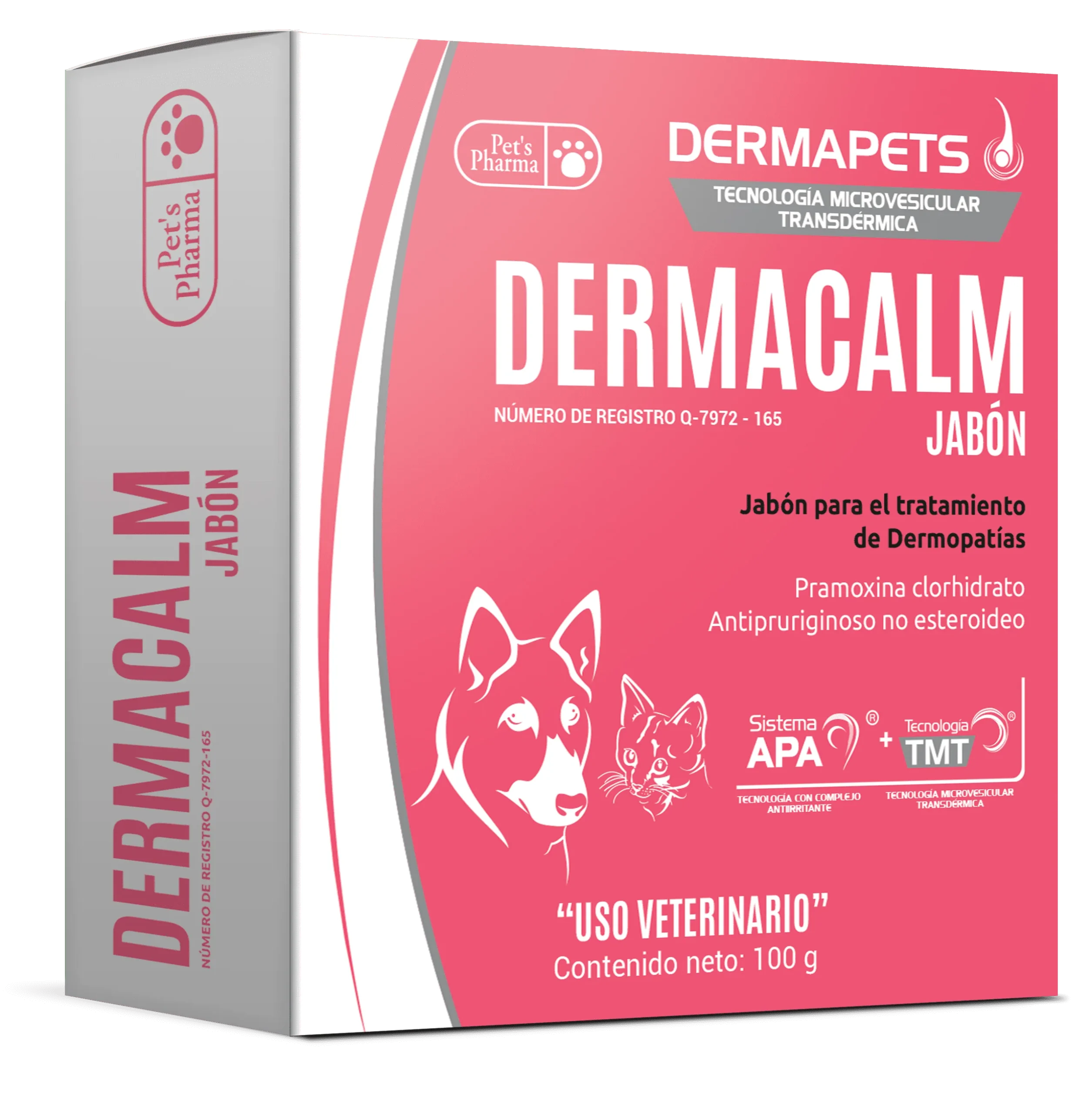 Dermacalm Jabón Dermatológico 100Gr - Pet's Pharma