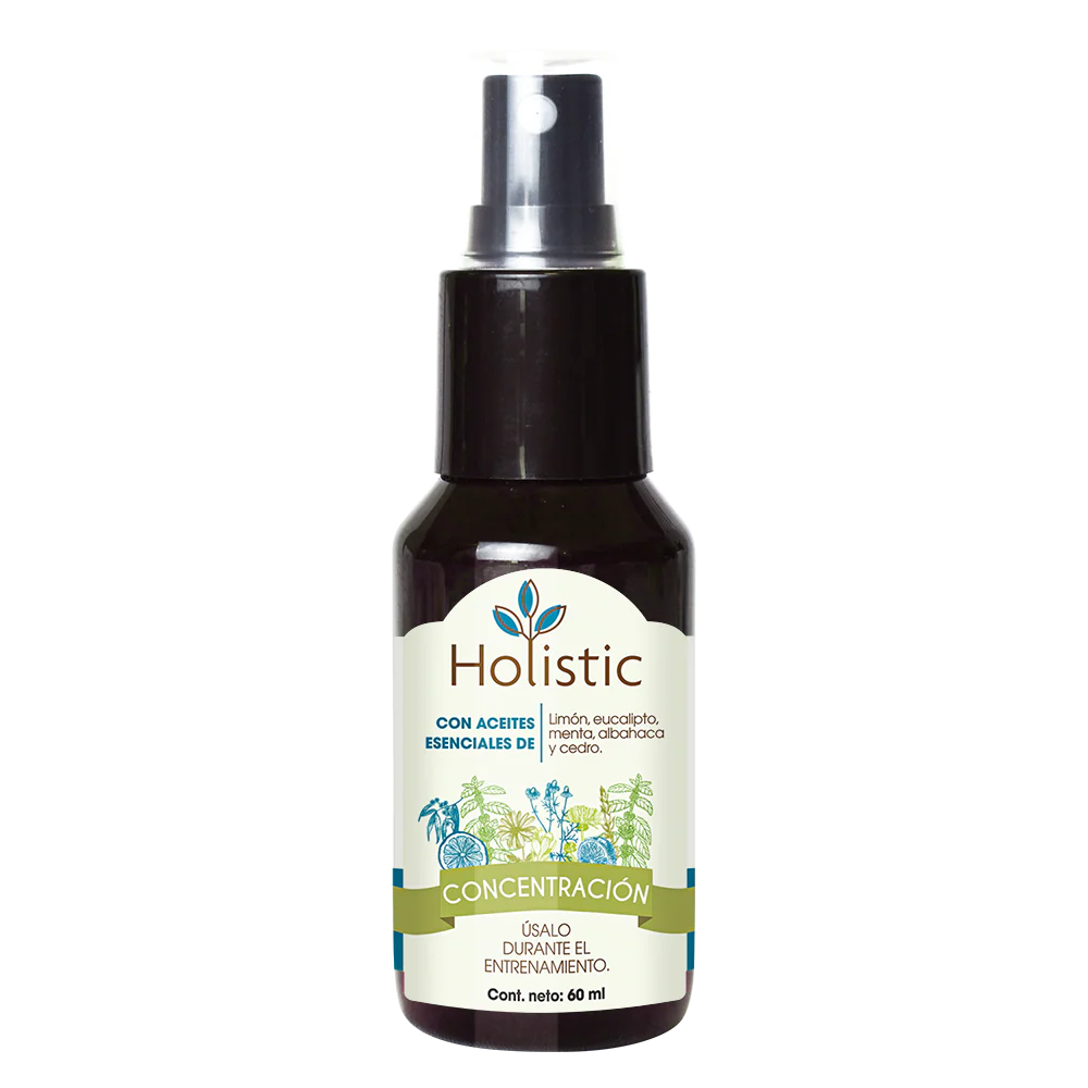 Holistic Concentración 60 mL (Entrenamiento : Aprendizaje, Concentración y Agilidad ) Aromaterapia - Imagen 2