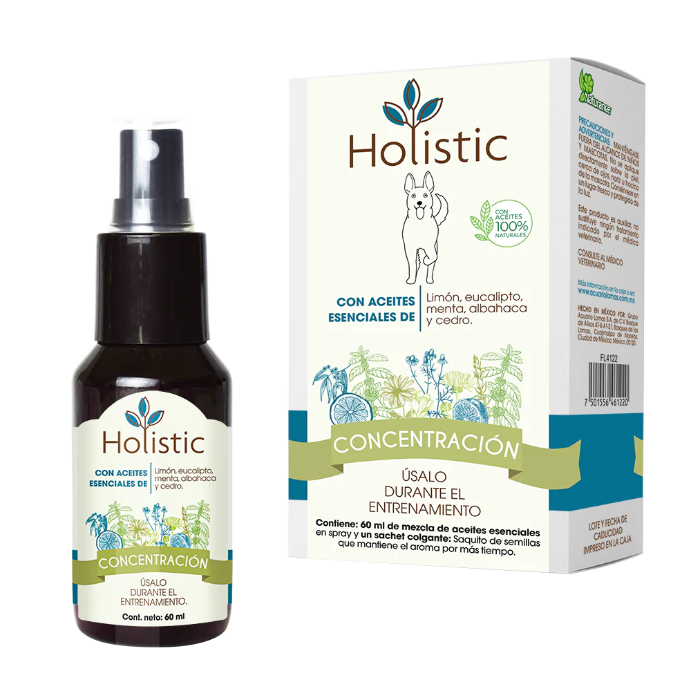 Holistic Concentración 60 mL (Entrenamiento : Aprendizaje, Concentración y Agilidad ) Aromaterapia