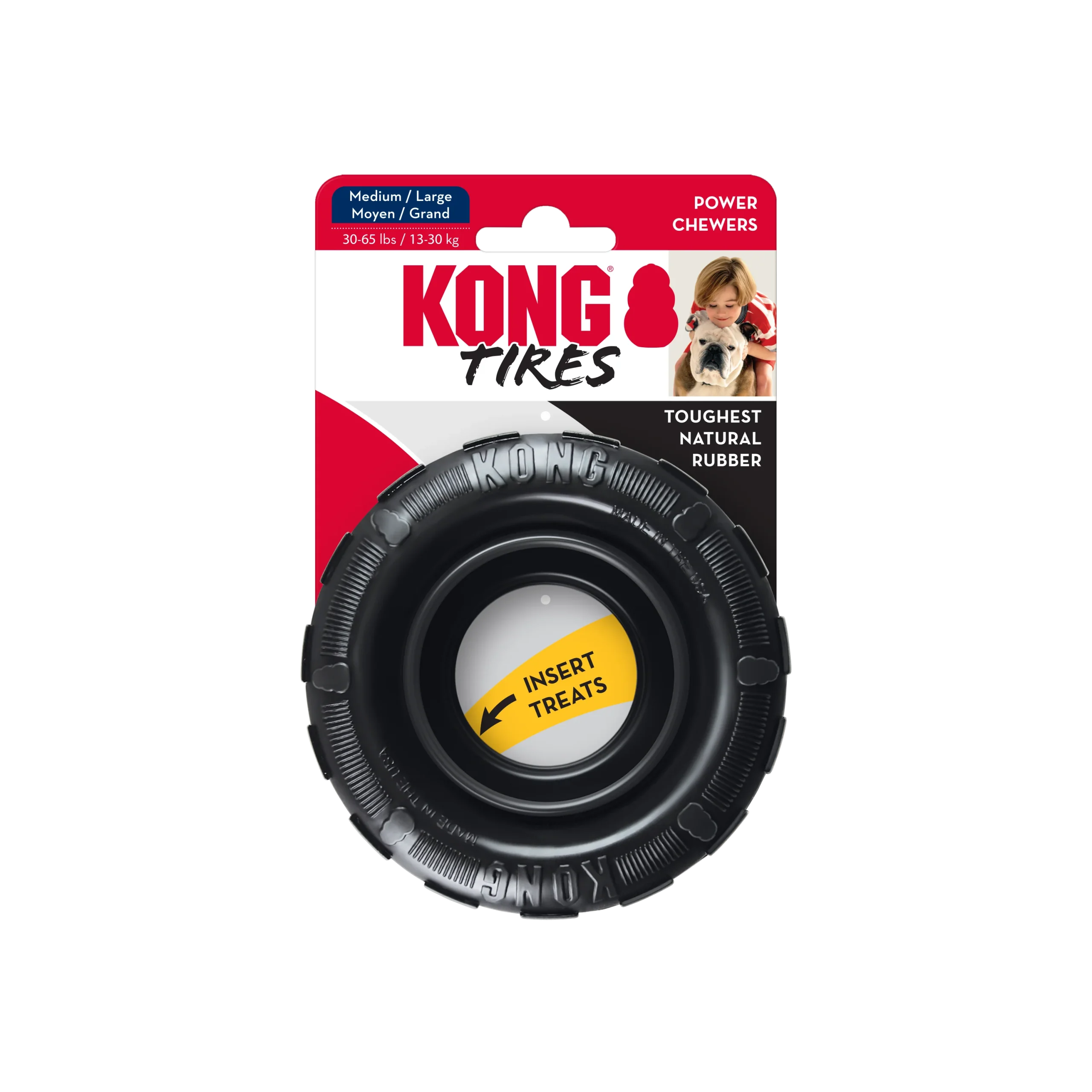 KONG Tire: El Juguete de Masticación Extremo para Cachorros y Adultos, Fomenta la Salud Oral y Reduce el Estrés - Imagen 4