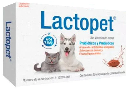Lactopet 20 cápsulas gelatina blanda ( probióticos orales )