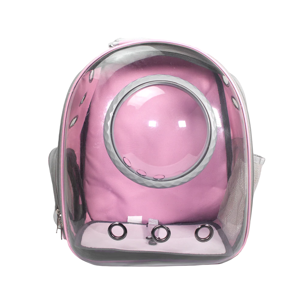 Mochila Burbuja Transportadora Rosa para Mascota - Fancy pets