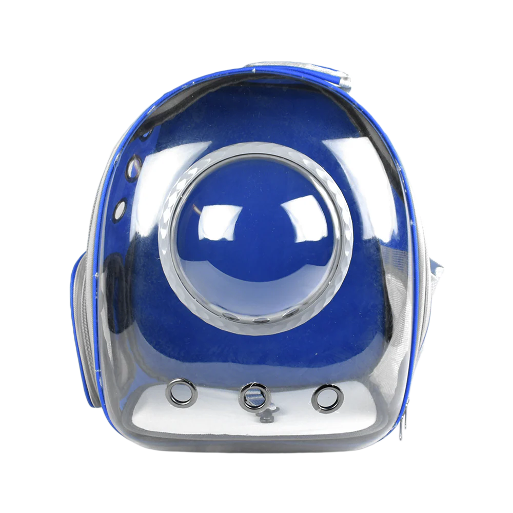 Mochila Burbuja Transportadora Azul para Mascota - Fancy pets