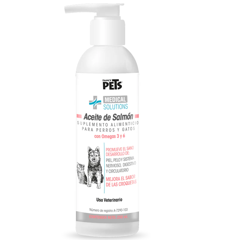 MS Aceite de Salmón 250 mL Suplemento Omega-3 ( perros y gatos )